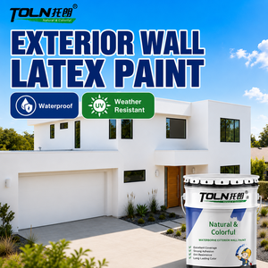 Pintura Exterior Impermeable Personalizada a Base de Agua, Revestimiento de Látex Resistente a la Intemperie <span class=keywords><strong>para</strong></span> Paredes <span class=keywords><strong>Exteriores</strong></span> de Casas y Villas - Product Image 1
