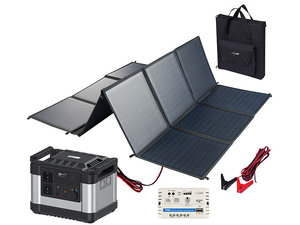 Recharge Portable Car <b>Solar</b> <b>Generator</b> 110v 220v Lithium Battery 1100wh/300000mah Pure Sine Wave Flashlight Air Compressor Ready - Product Image 4