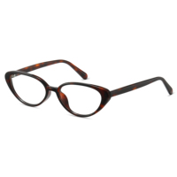 Monture optique œil-de-chat TR anti-lumière bleue haut de gamme à motif uni pour femme, verres PC légers, logo personnalisé, OEM