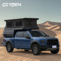 Mini-camping-car de luxe moderne à glissière pour camion, léger, étanche, à coque rigide, pour voyages tout-terrain, à monter sur camion, en promotion