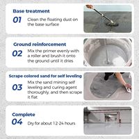 Kit de revêtement de sol en quartz époxy antidérapant fiable LSY-900 5:1 pour les surfaces des espaces publics des hôpitaux