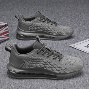 Prix d'usine, vente en gros, logo personnalisé, chaussures tendance à semelle épaisse, semelle en caoutchouc, empeigne en mesh, baskets décontractées pour hommes - Product Image 2
