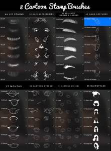 ชุดอุปกรณ์วาดภาพตัวละครอนิเมะ OEM Odm Procreate 260 แปรง พาเลท แปรงปั๊มลาย สำหรับงานศิลปะภาพเหมือนการ์ตูนอนิเมะ - Product Image 5