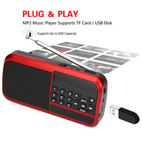 Joc H798 Mini Lecteur Numérique Portable 80 Juzuk Sourates Coraniques Musique MP3 Répétition Automatique Batterie Rechargeable LED USB Radio FM