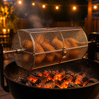 Panier de rôtissoire BBQ en acier inoxydable