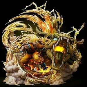 Action Figure di Goku Super Saiyan <span class=keywords><strong>3</strong></span> e Shenron Z Statua da Collezione per Fan di DBZ e Collezionisti di Anime - Product Image 6