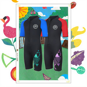 Combinaison de plongée légère imperméable en néoprène 240g à manches courtes coupe-vent avec fermeture éclair avant pour adultes plongée en apnée natation unisexe - Product Image 3