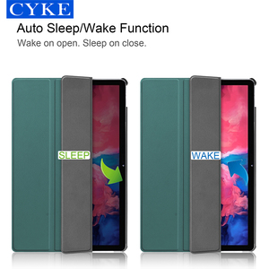 CYKE étui pour tablette à rabat à trois volets 11 pouces fonction de sommeil housse de tablette Xiaoxin pour <span class=keywords><strong>Lenovo</strong></span> Pad <span class=keywords><strong>Tab</strong></span> <span class=keywords><strong>P11</strong></span> TB-J606F 11" - Product Image 6