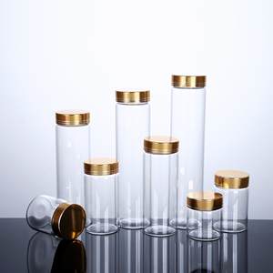 Fiale di vetro di varie dimensioni con tappo a vite in alluminio vetro trasparente bottiglia tubolare cibo/medicina/cosmetico bottiglia di imballaggio di vetro - Product Image 3