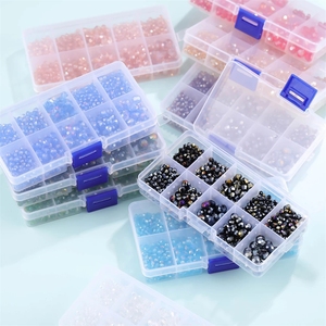 Perles de verre rondes tchèques pour la fabrication de bijoux, bricolage Bracelet collier anneaux accessoires perles Kit cristal perles d'espacement à facettes - Product Image 6