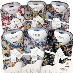 Nuovi uomini del commercio estero camicia da lavoro Casual manica lunga floreale Anti-pilling primavera poliestere/cotone - Product Image 1