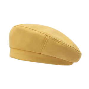 Nouveau béret octogonal en polyester/coton pour femme, broderie personnalisée, style vintage rétro décontracté, idéal pour la plage - Product Image 1