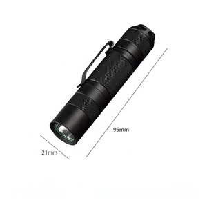 Mini Linterna LED EDC, Funciona con Pilas AA, Clasificación IP65, Aleación de Aluminio, 150 Lúmenes, Multicolor, con Clip - Product Image 2