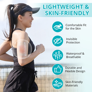 ELAIMEI 50 Paquetes de Parches Transparentes de Adhesión Segura para Cuidado de Heridas, Apósito Transparente de Alginato Plateado para Heridas - Product Image 4