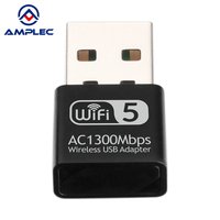 Kartu WiFi 1300Mbps dengan Antena Dual Band 5GHz, 2.4GHz, Kartu Nirkabel untuk PC/Desktop/Laptop, Dongle WiFi 5 Mendukung Win11/10