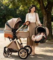 Poussette de voyage tout-terrain JXB Factory Discount Big Sleeping Basket avec toit ouvrant panoramique