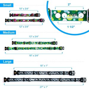 ปลอกคอฝึกสุนัขแบบปรับได้ ลายดอกไม้ วัสดุไนลอน สำหรับสุนัข - Product Image 3