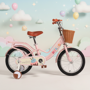 MTBGO Vélo pour filles de 12 pouces, nouveau style, pour enfants de 3 à 8 ans, avec panier et siège, vélo pour enfants - Product Image 1
