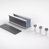 Rail de montage universel en métal EmperySolar EPR-mini Roof Rail-003 pour panneaux solaires, système de fixation pour toiture