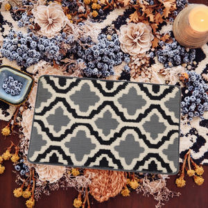 Tapis classique vintage en polyester à poils ras 2x5, antidérapant, lavable en machine, résistant à l'usure, brun taupe clair, pour entrée, couloir, cuisine - Product Image 3