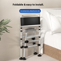Projet de toilette mobile pour chambre à coucher-Équipement de rééducation spécifique pour le bain Chaise d'aisance pliable portable pour adultes et personnes âgées