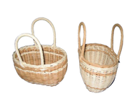 Viet Anh handgeweven ecologische rotan opbergmand voor fruit, vintage stijl, op maat gemaakte vorm, voor het serveren van vers fruit en desserts.