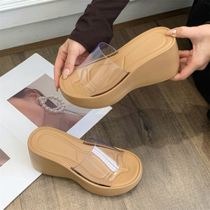 Nuovi Arrivi: Sandali da Spiaggia <span class=keywords><strong>con</strong></span> <span class=keywords><strong>Zeppa</strong></span> Alta in EVA e Gomma, Ciabatte da Donna <span class=keywords><strong>con</strong></span> Tacco 7,5 cm, Miglior Prezzo e Alta Qualità - Product Image 3