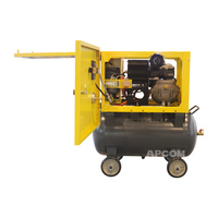 Compresseur d'air à vis silencieux intégré 500 litres 0,5 m³/min 18 CFM 8 bars petit 5,5 CV 4 kW avec réservoir d'air