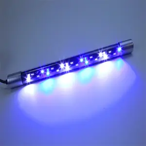 블루 화이트 레드 물고기 탱크 램프 저렴한 수족관 램프 Zaohetian T8 유리 led 수족관 라이트 스위치 변색