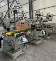 Fraiseuse à tourelle 5H / Fraiseuse à genouillère avec affichage numérique 3 axes – Prix usine Chine