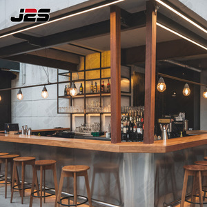 Barra de <span class=keywords><strong>Bar</strong></span> Portátil de Acero Inoxidable con Diseño Moderno para Restaurantes, Discotecas y Bares de Jugos - Product Image 2