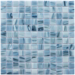 Carreau de mosaïque de piscine en verre cristal vert bleu Aqua Spa brillant carré de haute qualité - Product Image 4