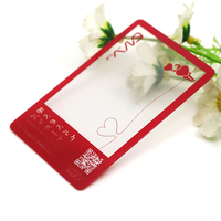 Tarjeta Magnética de PVC Transparente con Código QR Personalizado Smart One, con Ventana Transparente, Impresión Offset, 85.5x54mm