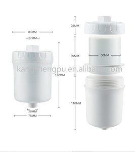 Hộ gia đình nhựa Ionizer 5 giai đoạn than hoạt tính phổ tắm lọc nước cho khách sạn sử dụng loại bỏ clo - Product Image 4