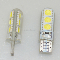 Accessoires pour véhicules : Ampoule LED latérale 12V T10 6SMD 6LED 5050 W5W en silicone pour éclairage intérieur de voiture – Accessoire de modernisation/amélioration