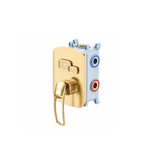 Robinet mitigeur de douche encastré 2 voies en laiton brossé doré WaterMark pour l'Australie - Product Image 1