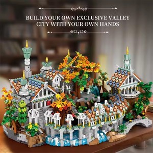 Reobrix 55015 4406PCS MOC Castillo Medieval de Película, Vista de Calle, Modelo de Arquitectura DIY, Bloques de Construcción, Sets de Juguetes de Ladrillos - Product Image 5