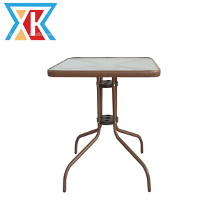 Metal barato café/bistro mesa de cristal al aire libre - Product Image 4