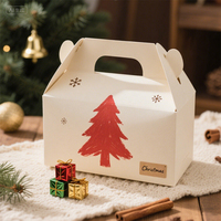 Boîtes en papier personnalisées haut de gamme pour cadeaux et emballages alimentaires de Noël, idéales pour les pâtisseries et les snacks, pour la saison des fêtes