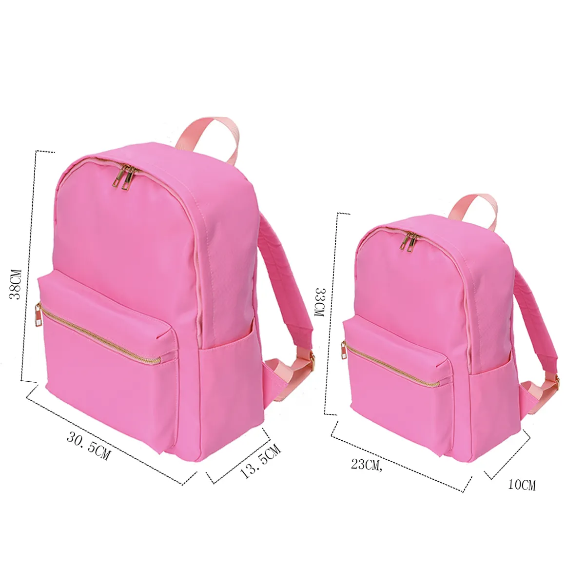 Fábrica Direta Leve Clássico Nylon Daypack Impermeável Preppy Escola Mochila De Volta à Escola Mochila Para Meninas Adolescentes