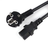Prise 3 broches de norme européenne VDE de haute qualité cordon d'alimentation d'extension de conducteur toronné 16A avec prise d'alimentation ca 110V-250V
