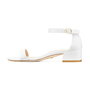 <span class=keywords><strong>Sandali</strong></span> <span class=keywords><strong>bianchi</strong></span> alla moda da <span class=keywords><strong>donna</strong></span> con cinturino alla caviglia con <span class=keywords><strong>tacco</strong></span> aperto e <span class=keywords><strong>tacco</strong></span> <span class=keywords><strong>medio</strong></span> personalizzato - Product Image 2