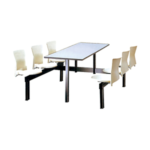 Arredamento per Mensa Scolastica, Tavolo e Sedie da Ristorante, Tavolo da Pranzo Allungabile - Product Image 5