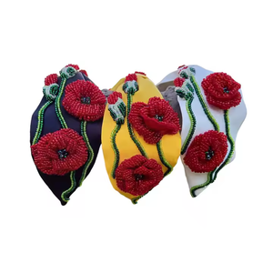 Bandeau personnalisé noué à la main Designer 3D Bandeau pour les femmes au prix de gros directement de l'Inde - Product Image 1