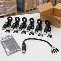 Câble Série USB vers TTL 4 Broches Femelle, Cordon Adaptateur de Débogage UART 2,54 mm pour Carte de Développement – Vente en Gros
