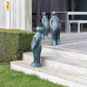 Statue grandeur nature extérieure jouant du piano en bronze Welcome Lady Statue - Product Image 6