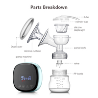 Tire-lait électrique portable ultra silencieux et confortable pour l'allaitement, fournitures et produits pour bébés, fournitures d'alimentation