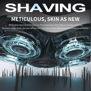 7D Magnetic Rotary Electric <b>Head</b> Shaver Bald <b>Razor</b> IPX6 Waterproof USB-C Rechargeable 90min Runtime OEM Custom Logo - Product Image 5