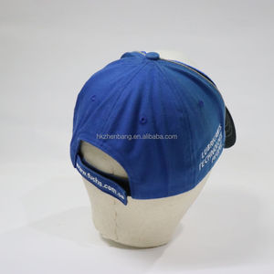 ZZB Custom Embroidered Logo <b>Vintage</b> Sporty Baseball <b>Cap</b> Blue White Black Color Block Structured Hat for Racing Outdoor Sports - Product Image 3