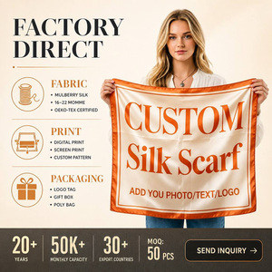 <strong>Women's</strong> <strong>Silk</strong> Square <strong>Scarf</strong> Luxury Satin Neck <strong>Scarf</strong> Custom Logo Printed Fashion Gift <strong>Scarf</strong> Wholesale Manufacturer - Product Image 2